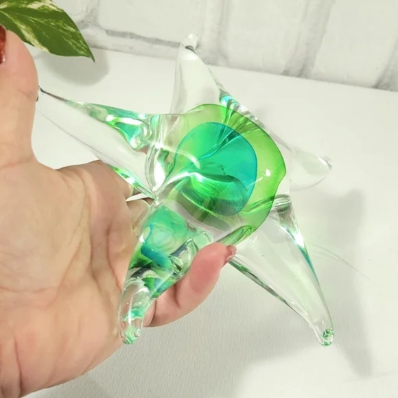 Blown Glass Starfish Paperweight - Picture 3 of 8